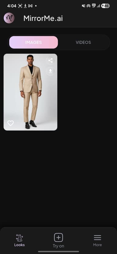 Make photo/video of your choosen outfit.